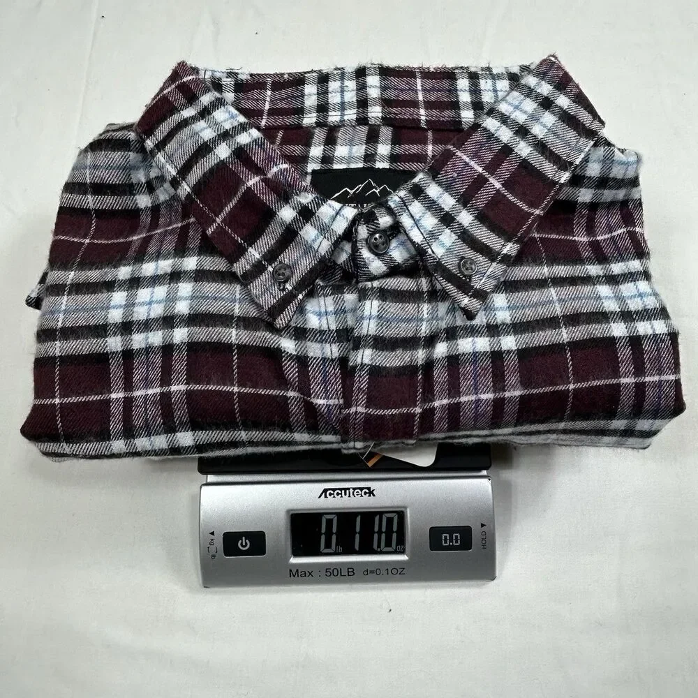 Mountain Ridge Shirt Mens 3XL Big Red Plaid Flannel Long Sleeves Button Up NWT
